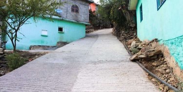 Tarímbaro: Dignifica Buen Gobierno calle principal de El Curiro