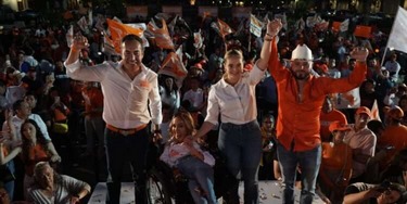 Trazando un nuevo camino arranca campaña electoral rumbo al senado, Carlos Herrera y Michelle Garibay