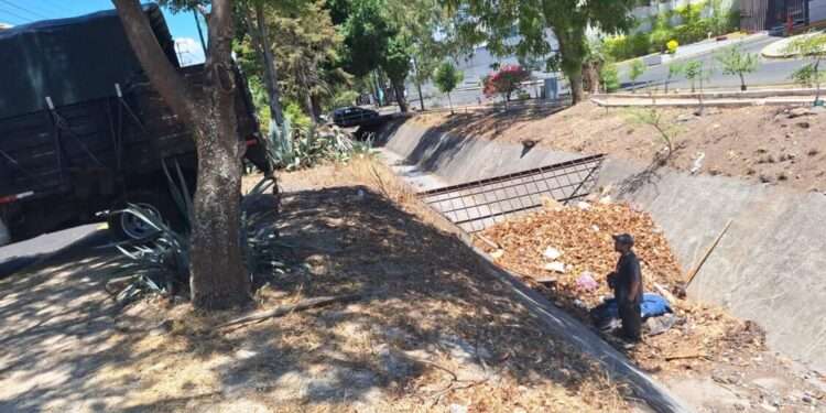 Brigadas de prevención continúan limpieza de drenes y alcantarillas en Morelia