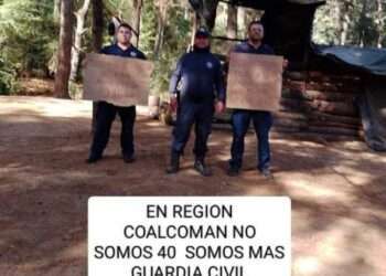 Se suman policías de 13 municipios al paro de la guardia civil en Michoacán