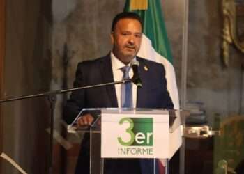 El presidente municipal de Pátzcuaro Julio Arreola Vázquez, presentó su tercer informe de gobierno