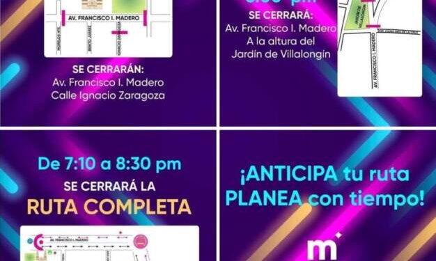 Cierre de vialidades por carrera Run Neón Morelia