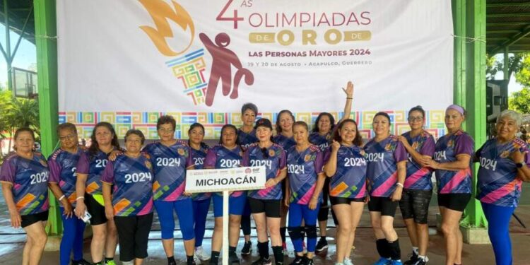 Ganó Michoacán 4 oros y una plata en Olimpiadas de Personas Adultas Mayores en Acapulco