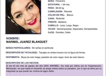 Cumple 24 horas desaparecida ex alcaldesa de Angamacutiro