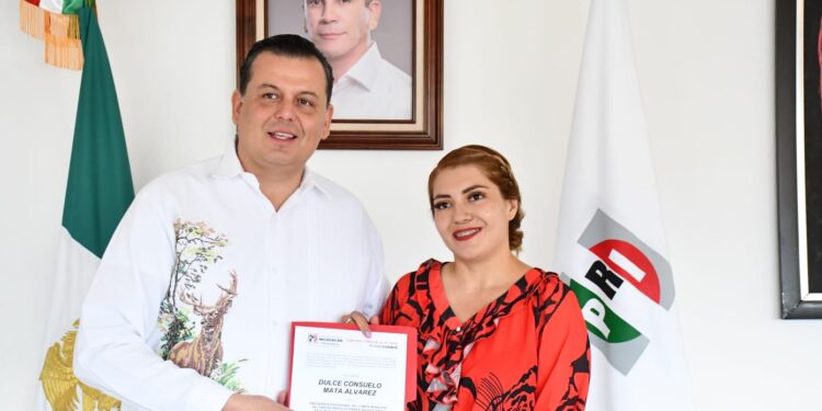 Asume Dulce Consuelo Mata presidencia del PRI en Uruapan