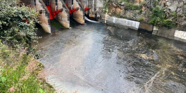 Suspenden el desfogue de la presa de Cointzio y regresan las compuertas a su apertura normal