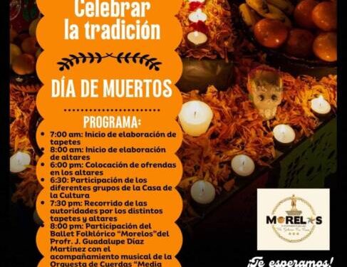 Invita el Ayuntamiento de Morelos a vivir las tradiciones ancestrales por Día de Muertos