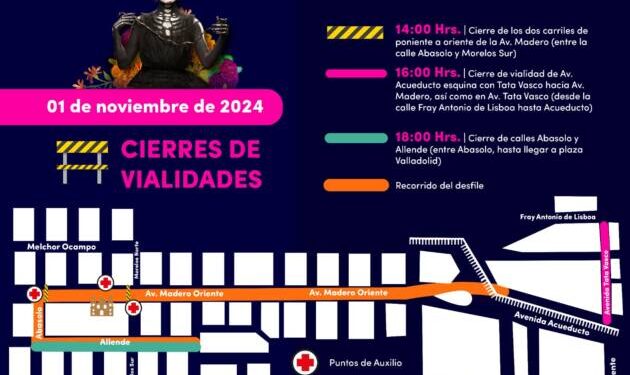 Morelia, lista para el espectacular desfile de Catrinas y Catrines 2024