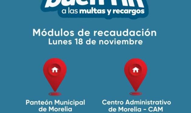 Gobierno de Morelia abrirá 2 módulos para aprovechar el Buen Fin este lunes