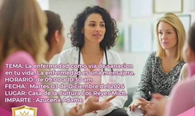 Invitan a mujeres de Los Reyes a charla transformadora