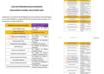 Grecia Aguilar da a conocer lista de seleccionados del Parlamento Juvenil Incluyente 2025